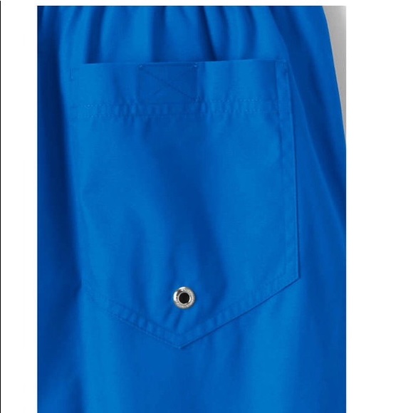Lands’ End Solid Volley Swim Shorts Blue LG NEW - Picture 2 of 15